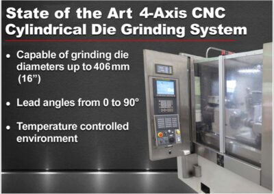 4 axis cnc cylindrical die grinding system