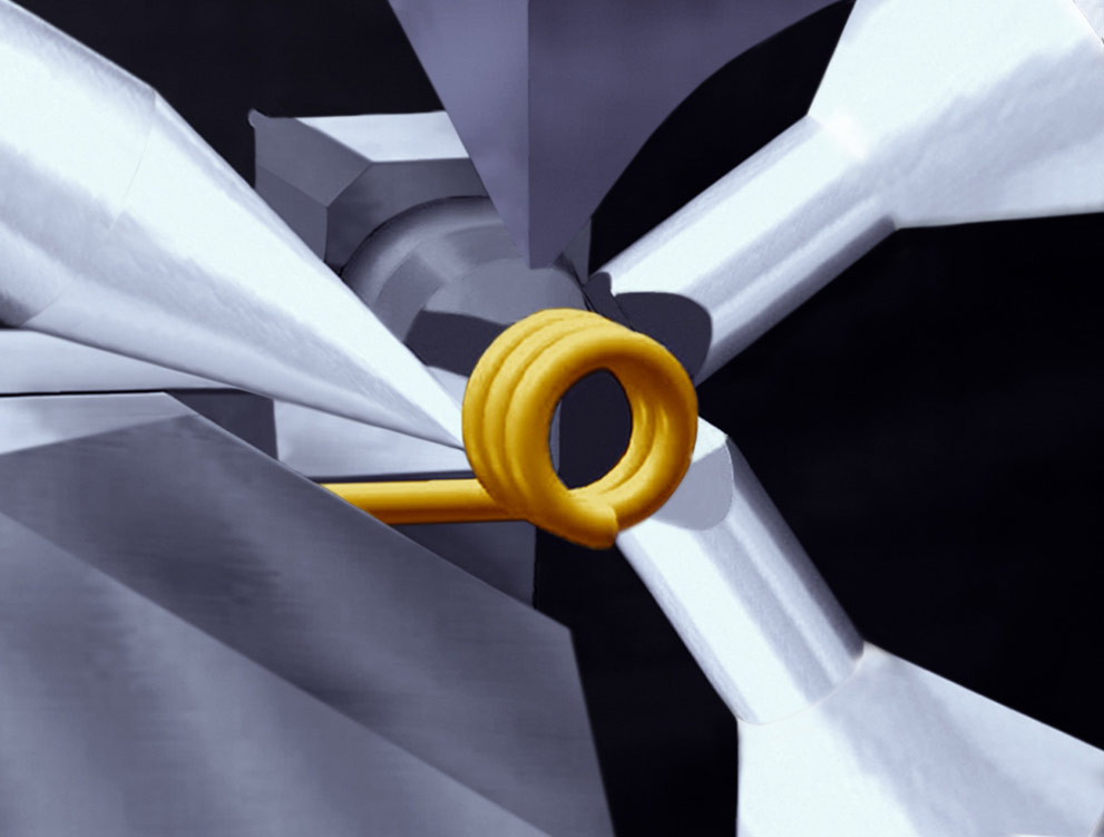 deflection coiling render